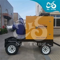 萨腾600立方移动防汛泵车自吸式大流量排污水泵 柴油可移动排涝泵自吸式水泵