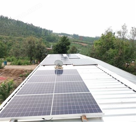 边防哨所加油站 12kW集装箱屋顶太阳能光伏离网发电 日发40度