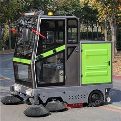 中储场地驾驶式扫地车 小型新能源扫路车 宏园 马路电动清扫车