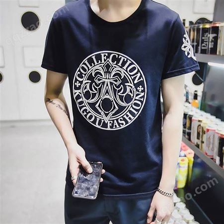 北京石景山廉价服装男式圆领短袖T恤夏季T恤500元一吨衣服