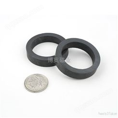 东莞铁氧体磁铁模压圆环 博奥磁性橡胶材料批发