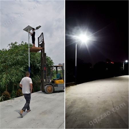 三百里太阳能路灯户外灯新农村6米5米工程高杆灯一体化带灯杆