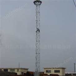 供应铁路升降式照明灯塔 绿节高杆灯塔 GNDT-21.5M高杆灯 投光灯塔