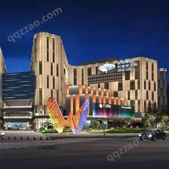 丝路国际创意梦工厂正门-夜景亮化-购物中心照明设计