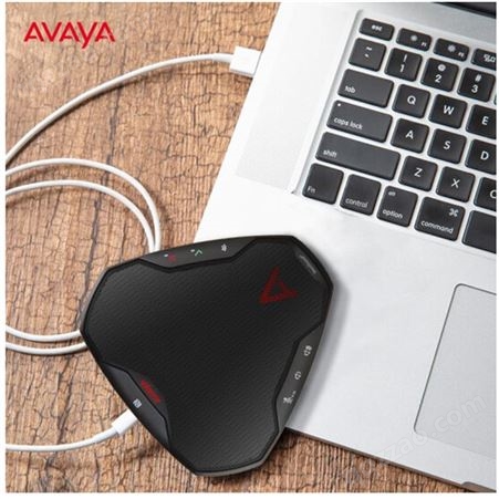 亚美亚(Avaya)视频会议全向麦克风4米拾音/蓝牙/USB免驱(8-10㎡中小型会议室)桌面扬声器B109