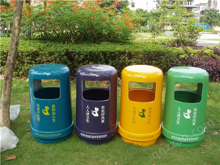 瑞鑫阳 小区圆形分类垃圾桶 各种造型环卫果皮箱 可定制