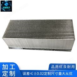 深圳高密齿铜铝合金插片式工业散热片 多规格散热器厂家