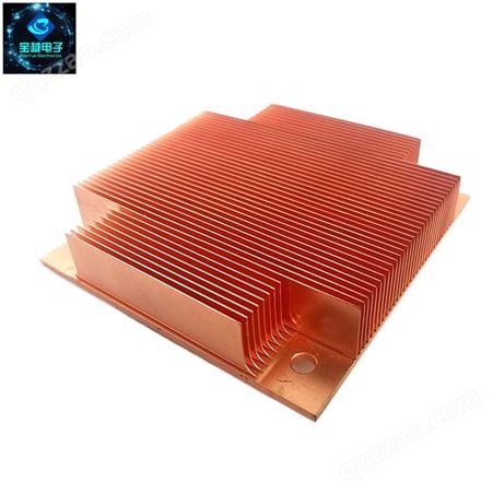 供应高密齿铜铝材散热片 厂家电脑CPU插片式散热器来样加工定制