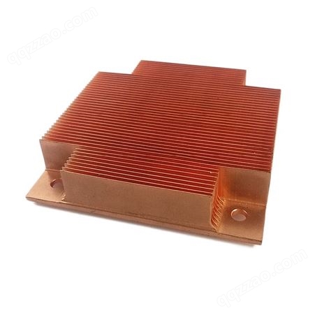 供应高密齿铜铝材散热片 厂家电脑CPU插片式散热器来样加工定制