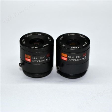 浩源1/2.7芯片1.4大光圈焦距8mm用于安防监控镜头