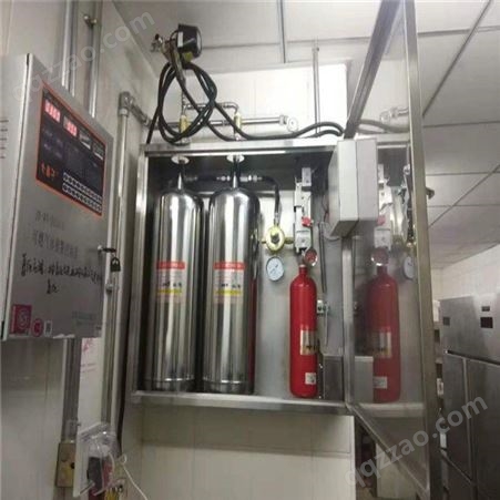餐饮厨房灭火系统  烟罩灭火设备安装
