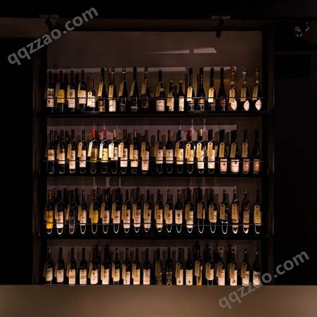 启晟 定制304不锈钢恒温酒柜 家用商用含灯带效果葡萄酒展示架