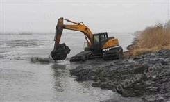 沼泽地挖掘机出租 海口水上挖机出租供应