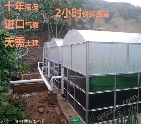 供应新型沼气池双模气柜纳米气囊太阳能沼气池养殖场粪污处理设备