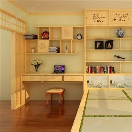 广州加盟定制家具 次卧榻榻米家具 现代简约风格田一和室