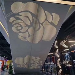 商场手扶电梯雕花铝单板装饰 粤艺佰穿孔艺术透光包电梯铝单板
