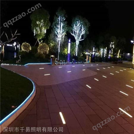 LED埋地灯带 广场人行过道发光砖
