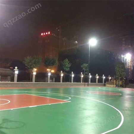 百色靖西篮球场灯杆图片LED高杆灯节能环保