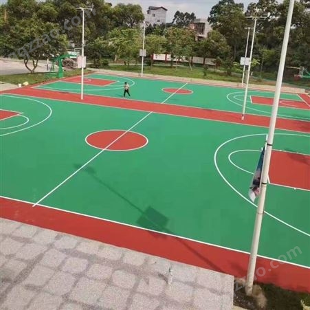 贵港港南篮球场地胶中小学操场施工加厚