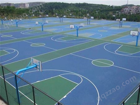 广西贺州篮球场地胶丙烯酸硅PU球场防水可定制