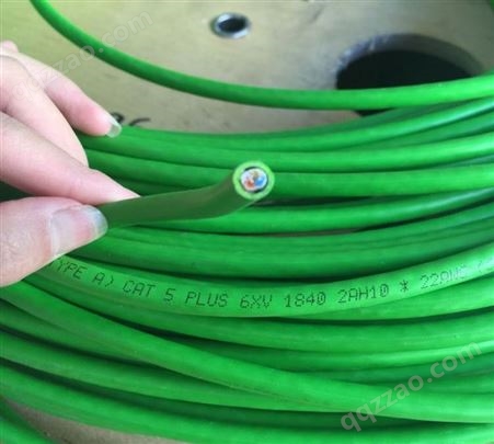 西门子屏蔽网线DP通讯线电缆4芯绿色屏蔽电缆6XV1840-2AH10