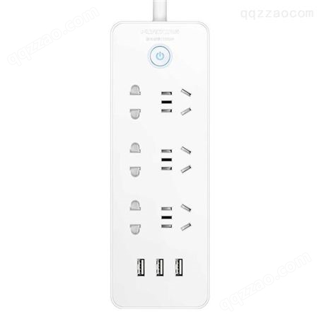 飞科（FLYCO）插座/插线板/插排/排插/接线板/拖线板USB智能充电白色3米线-FS2081