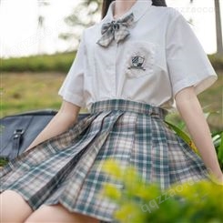 来图来样定制 jk制服裙百褶裙格子裙厂家加工生产日式学生校裙